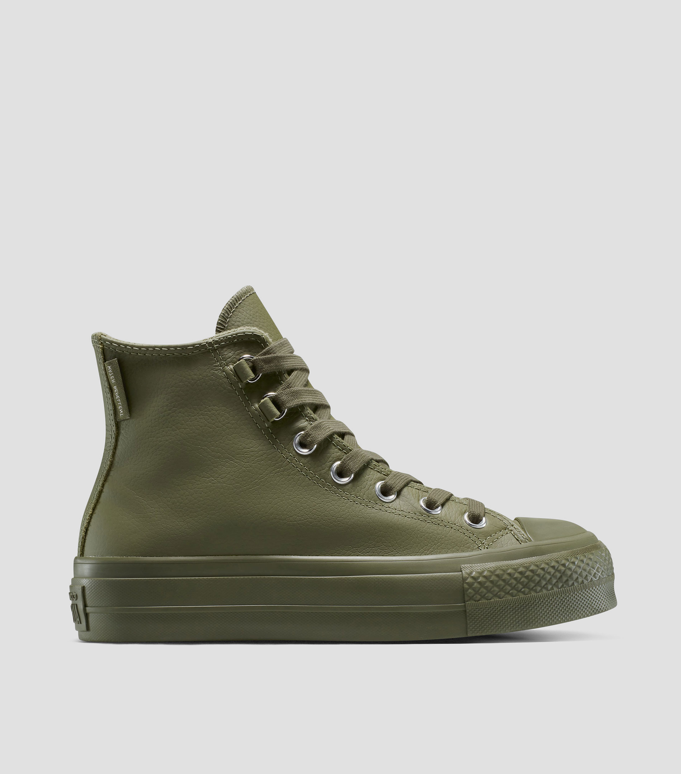 Tenis casuales hightop en piel Mujer